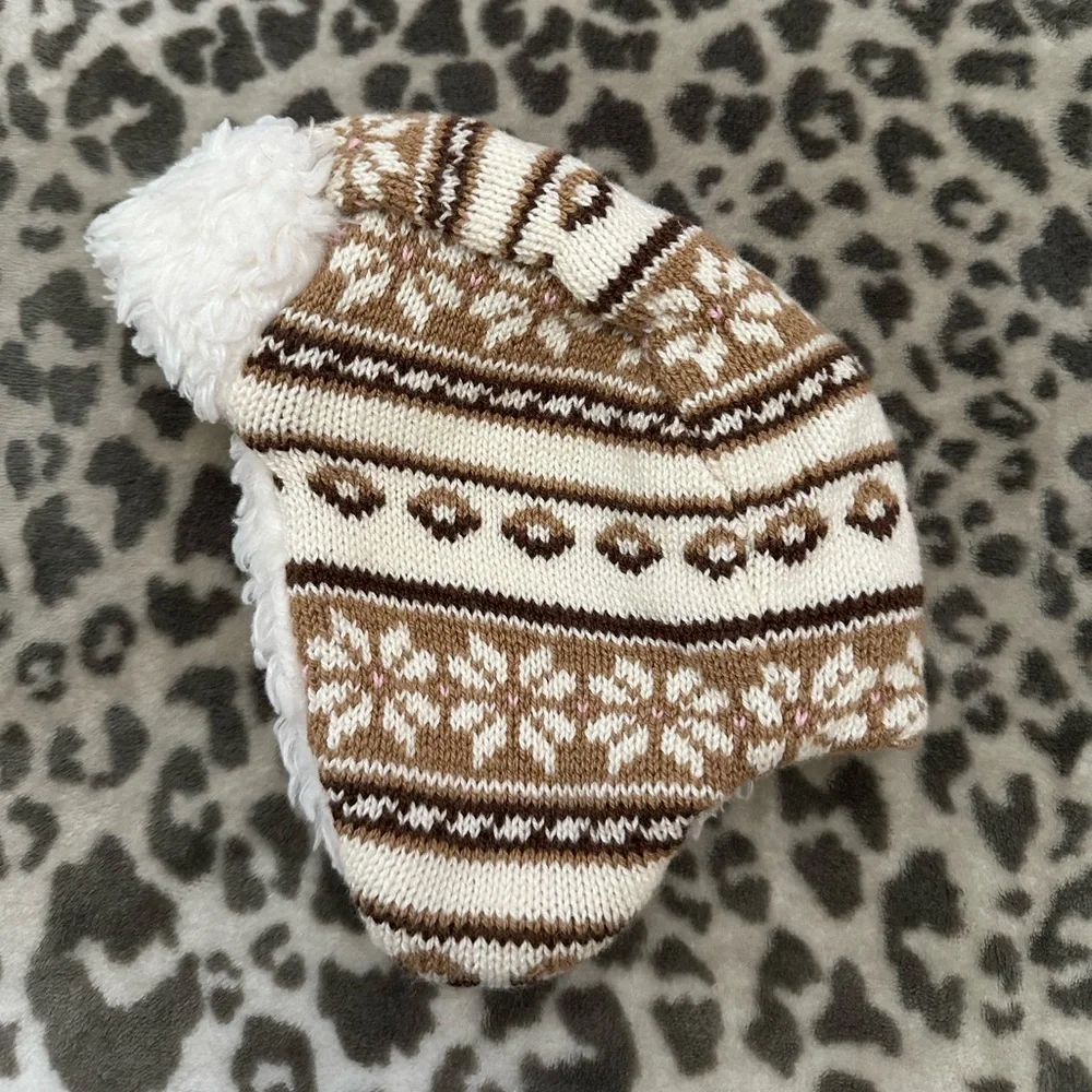 babyGap Wool & Fleece Trapper Hat in Tan Size Toddler XS S 12-24 months
